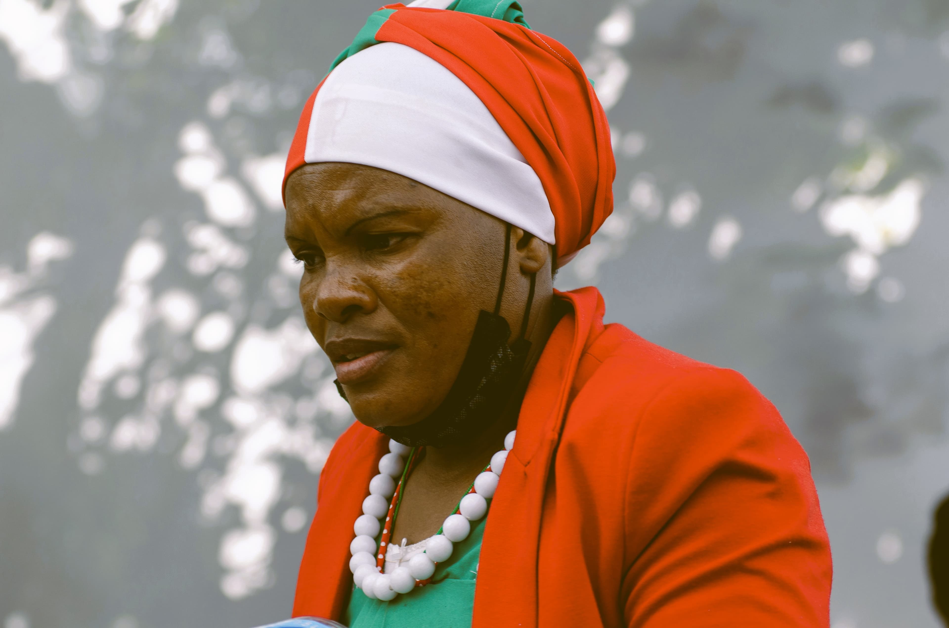 A market business owner at work